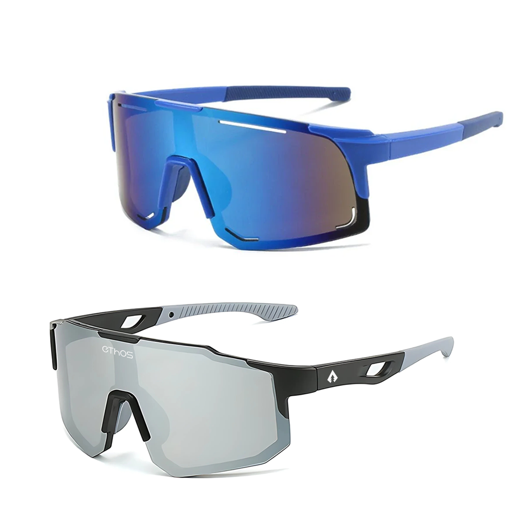 Kit Windproof + Block - Óculos de Sol para Corrida Ciclismo