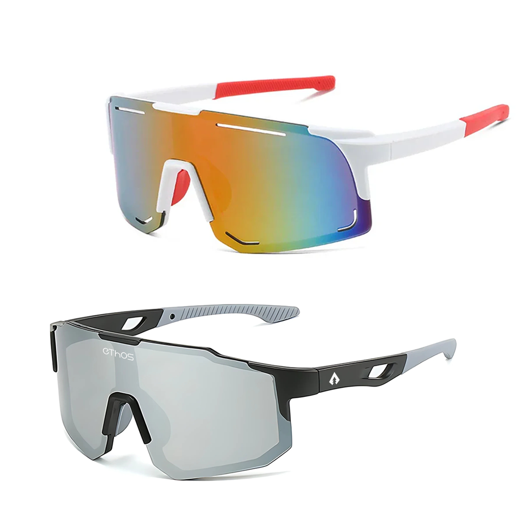 Kit Windproof + Block - Óculos de Sol para Corrida Ciclismo