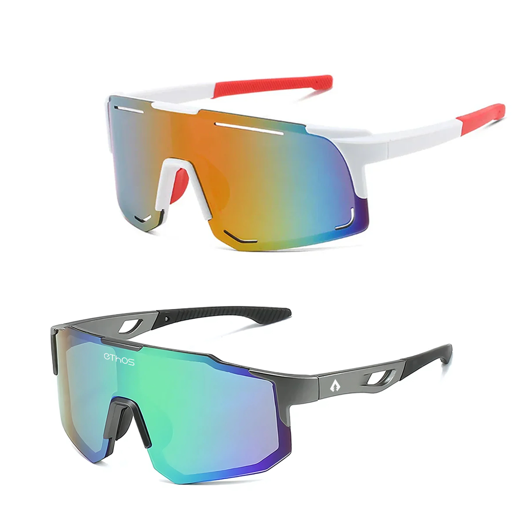 Kit Windproof + Block - Óculos de Sol para Corrida Ciclismo