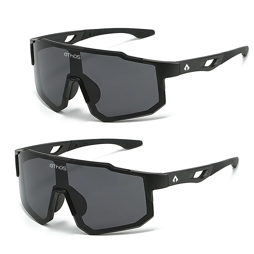 Kit 2 Windproof - Óculos de Sol para Corrida Ciclismo