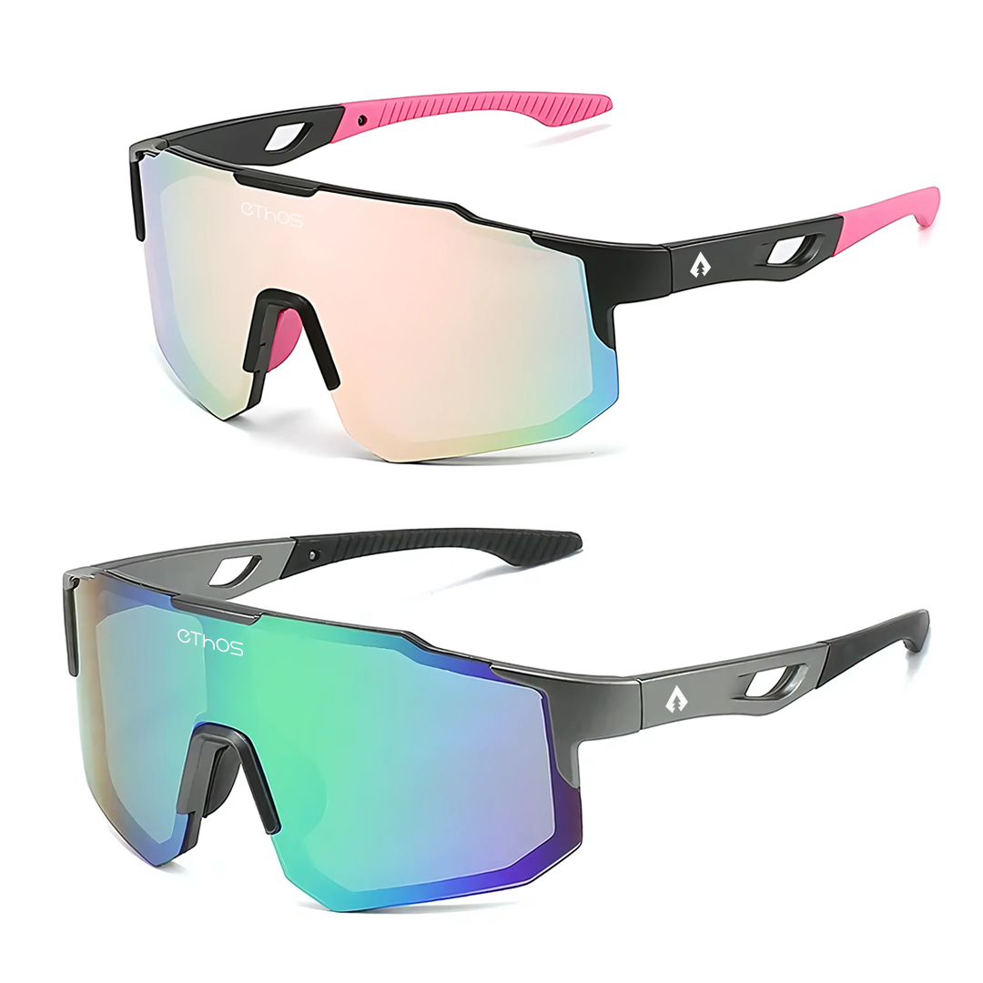 Kit 2 Windproof - Óculos de Sol para Corrida Ciclismo