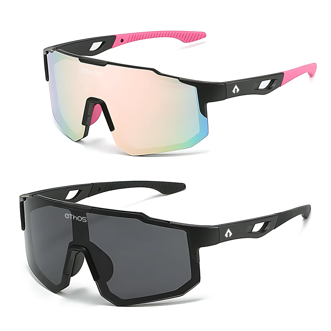 Kit 2 Windproof - Óculos de Sol para Corrida Ciclismo