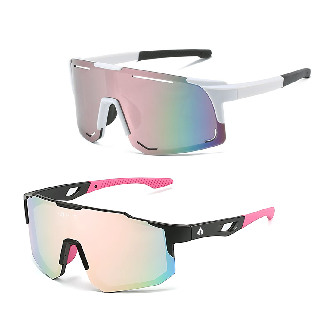 Kit Windproof + Block - Óculos de Sol para Corrida Ciclismo