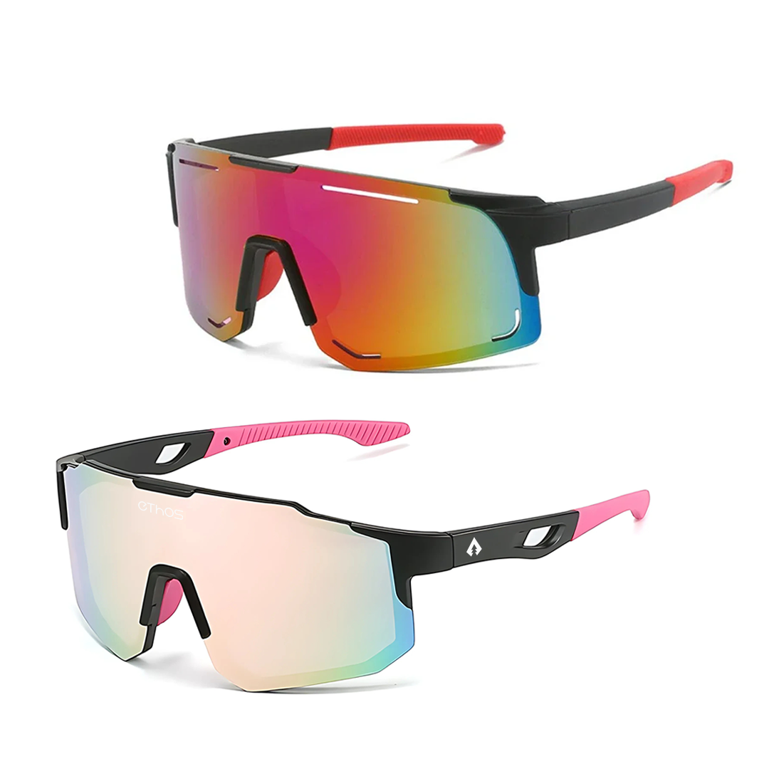 Kit Windproof + Block - Óculos de Sol para Corrida Ciclismo