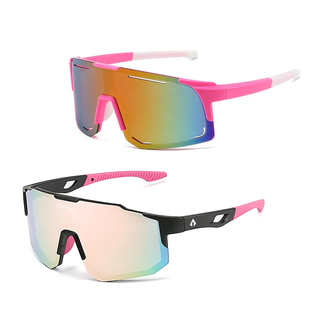 Kit Windproof + Block - Óculos de Sol para Corrida Ciclismo