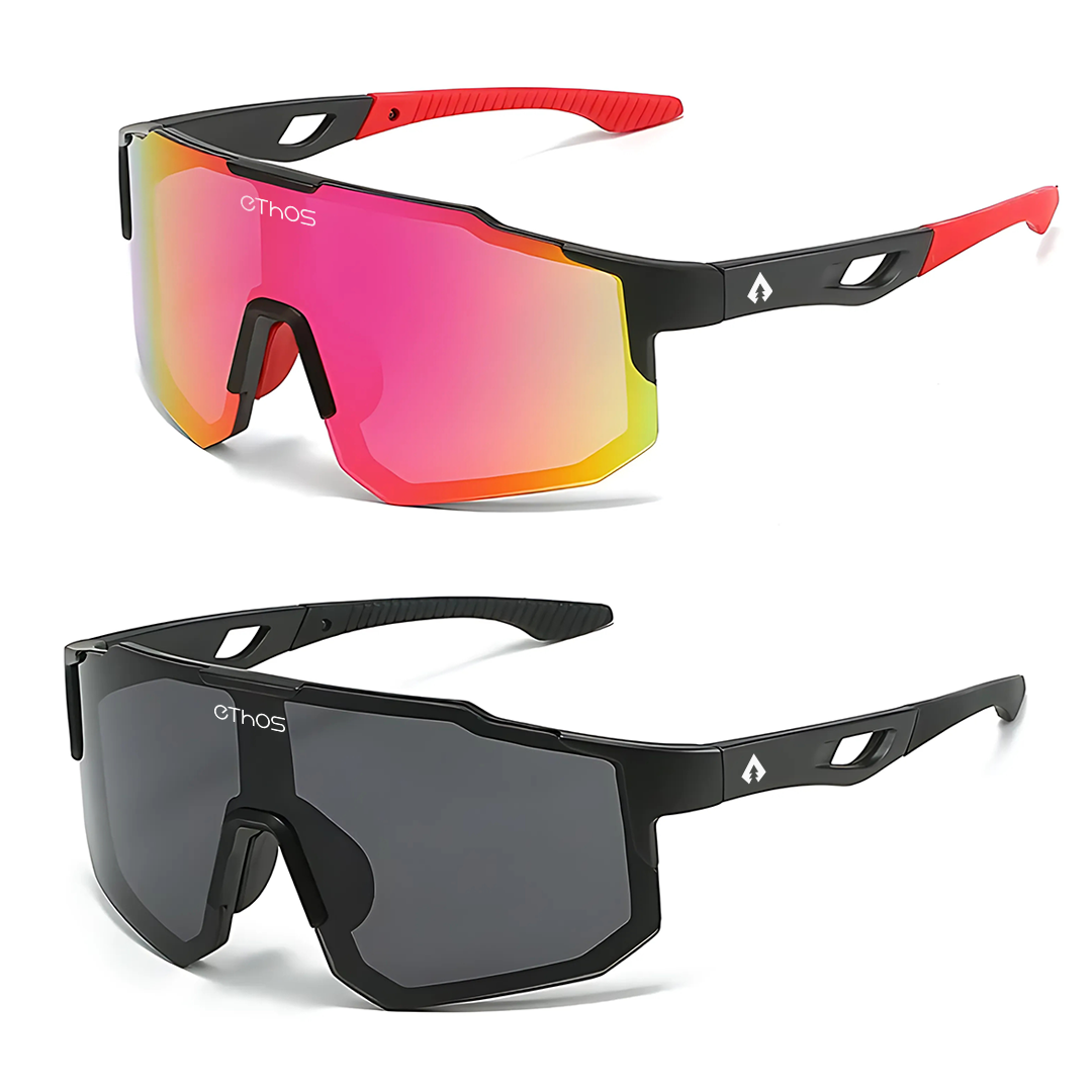 Kit 2 Windproof - Óculos de Sol para Corrida Ciclismo