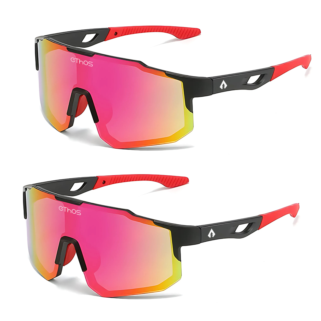 Kit 2 Windproof - Óculos de Sol para Corrida Ciclismo